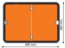 Табличка оранжевого цвета по ДОПОГ, нейтральная, складная