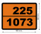 Табличка опасный груз 225-1073 кислород жидкий