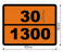 Табличка опасный груз 30-1300 скипидара заменитель