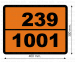Табличка опасный груз 239-1001 ацетилен