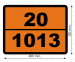 Табличка опасный груз 20-1013 углекислый газ