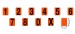 Цифры для наборных табличек, 33 шт. в наборе